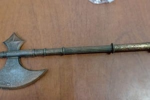 Con esta arma caminaba un hombre por barrio Scarafía. Foto: El Litoral