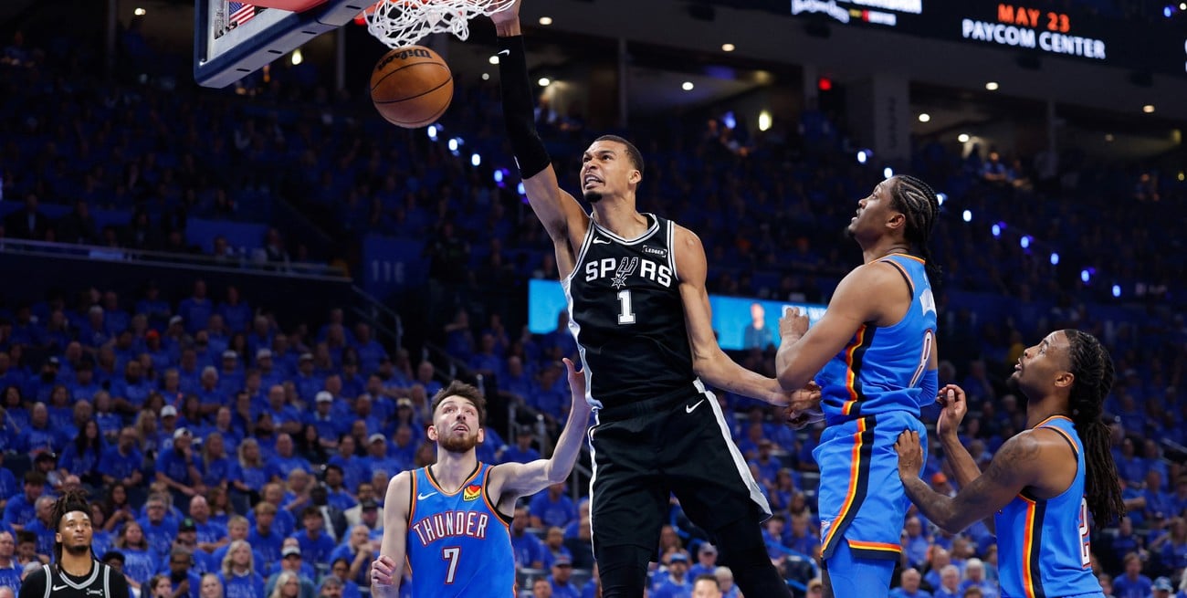 Partidazo de Wemby para poner arriba a Spurs ante Oklahoma City