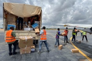 Operativo de Médicos sin Fronteras este martes en Congo. 