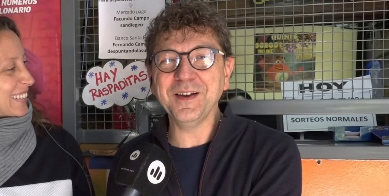 Pozo millonario del Quini 6 en Rafaela: “Despertamos al ganador y reaccionó a carcajadas”