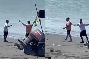 Alexander Valencia Hernández y su hijo Nicolás fueron interceptados por hombres armados en La Bocana, Buenaventura.