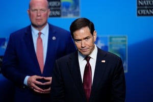 Marco Rubio, este viernes durante el anuncio. Reuters.