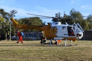 Un niño de 14 años con fractura de mandíbula tuvo que ser trasladado de urgencia en helicóptero a Rosario.