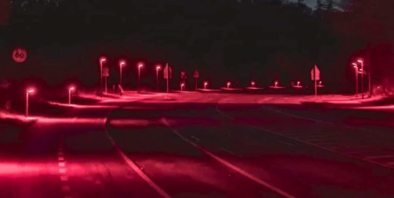 La "ciudad roja" de Dinamarca: el llamativo motivo por el que cambiaron el alumbrado público