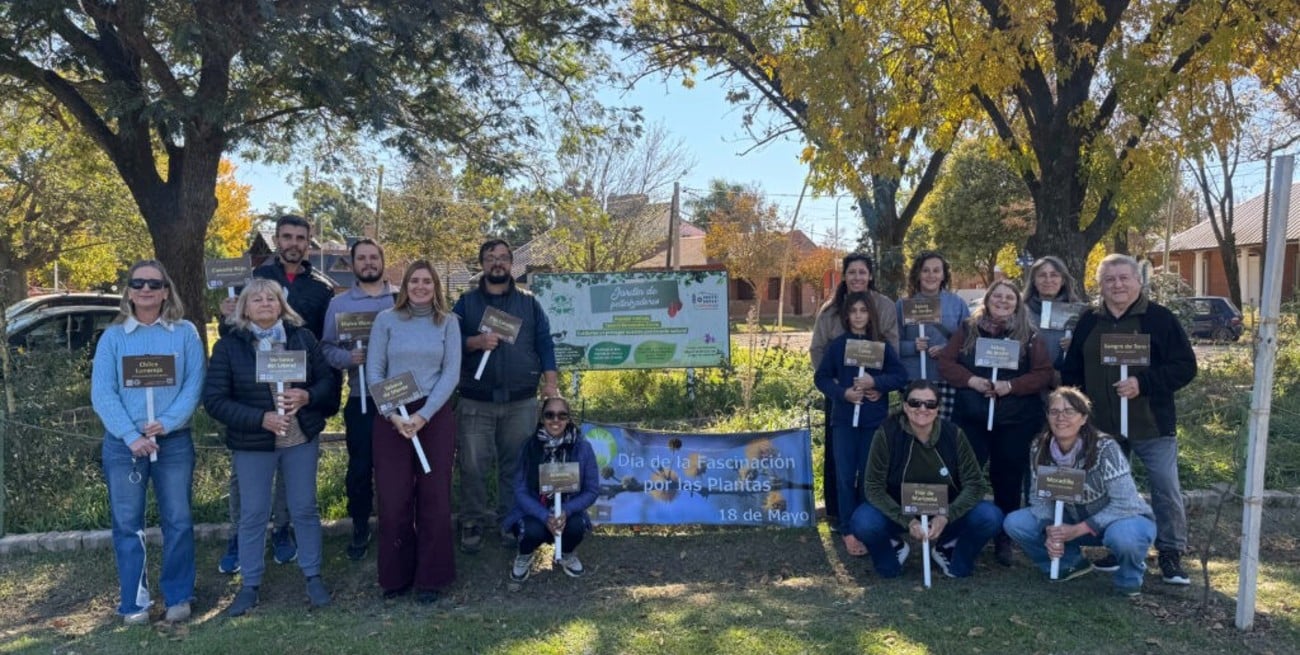 Esperanza: se incorporaron nuevas especies nativas al "Jardín de los Polinizadores"