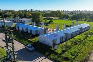 El Trébol: avanzan las obras de 14 viviendas que habían quedado paralizadas