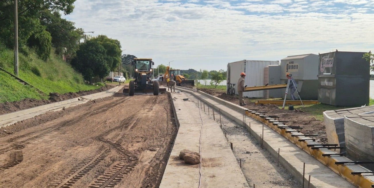 Coronda transforma su frente costero con nuevas obras de pavimento e infraestructura