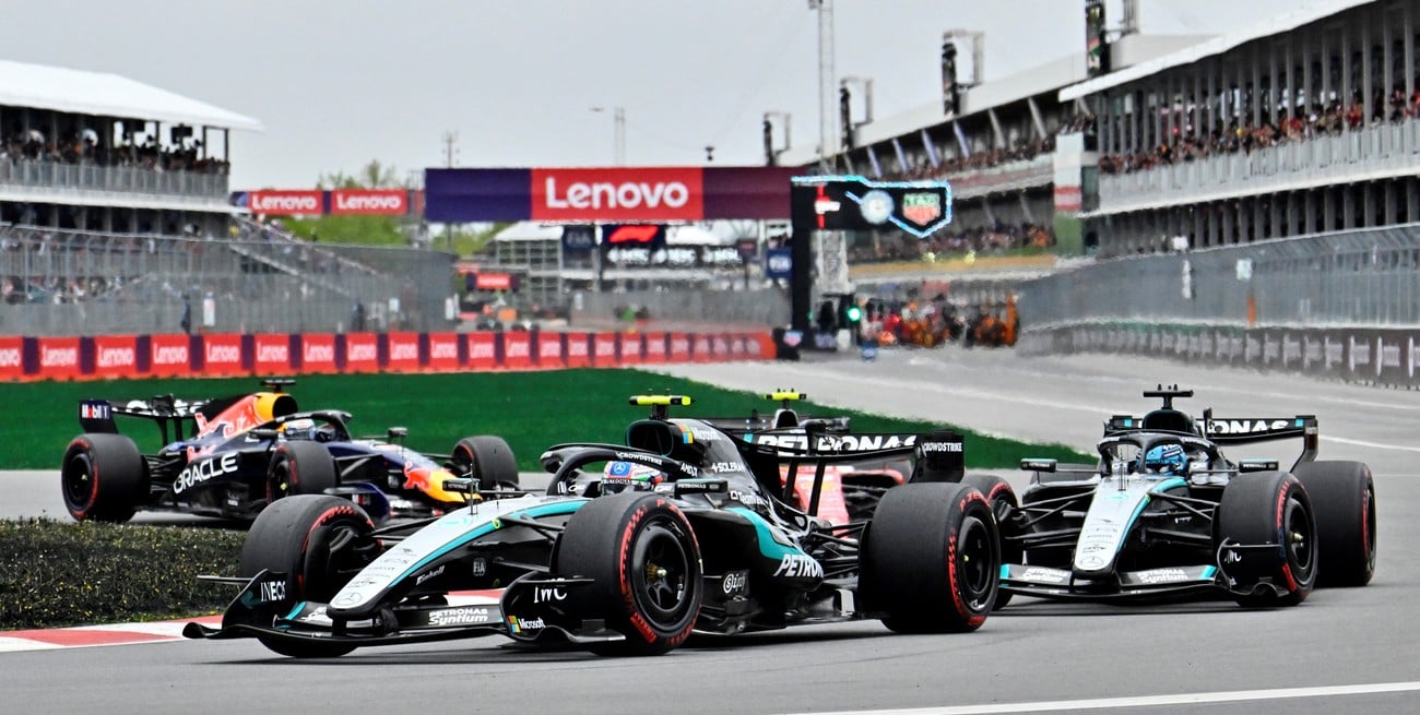 Russell pasó de liderar en Canadá a bajarse del Mercedes con bronca