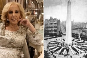 Mirtha Legrand,  estuvo presente durante la inauguración del emblemático monumento en 1936.
