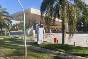 La estación Shell de Santo Tomé donde se perpetró el robo. Foto: Gentileza