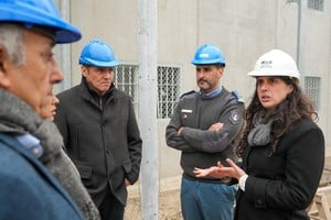 La delegación extranjera conoció el avance de la Unidad Penitenciaria Nº 9 de Recreo.
