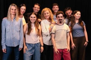 Los artistas y organizadores de la sede santafesina de esta propuesta nacional. Foto: Gentileza producción