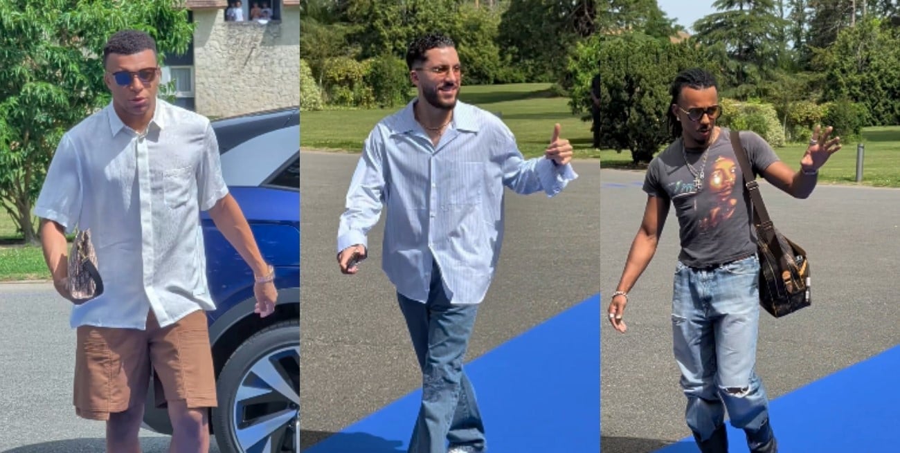 La selección de Francia revolucionó las redes con los llamativos looks de sus futbolistas
