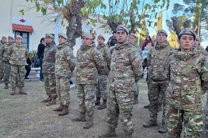 Integrantes de la guarnición del Ejército Argentino de San Rafael,  provincia de Mendoza.