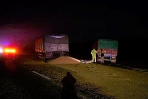 El choque ocurrió cerca del ingreso a la localidad de Monje. Foto: El Litoral
