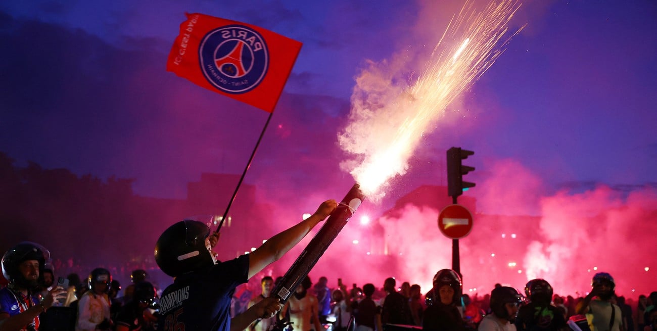 Festejos del PSG en París: un muerto, cientos de detenidos y decenas de heridos tras la consagración europea