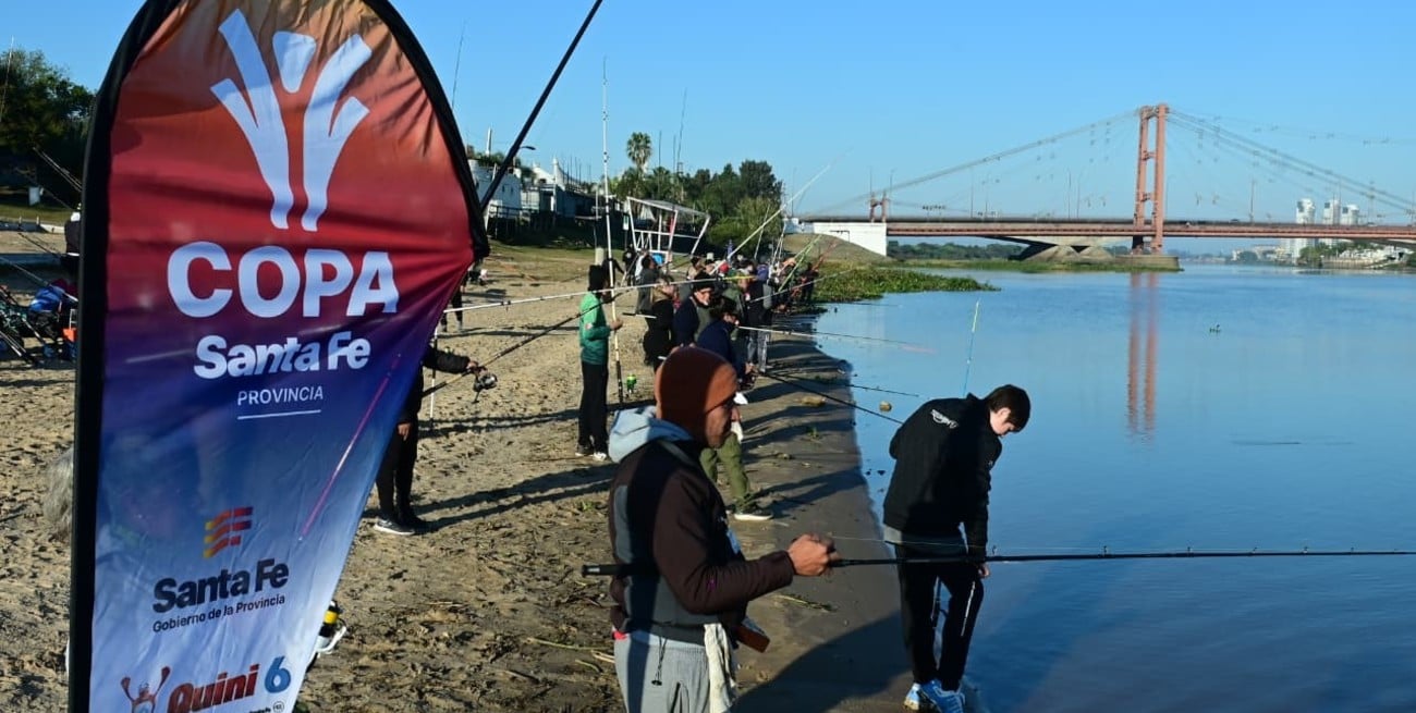 La pesca de Copa Santa Fe en la Costanera Este: ¡231 pescadores!