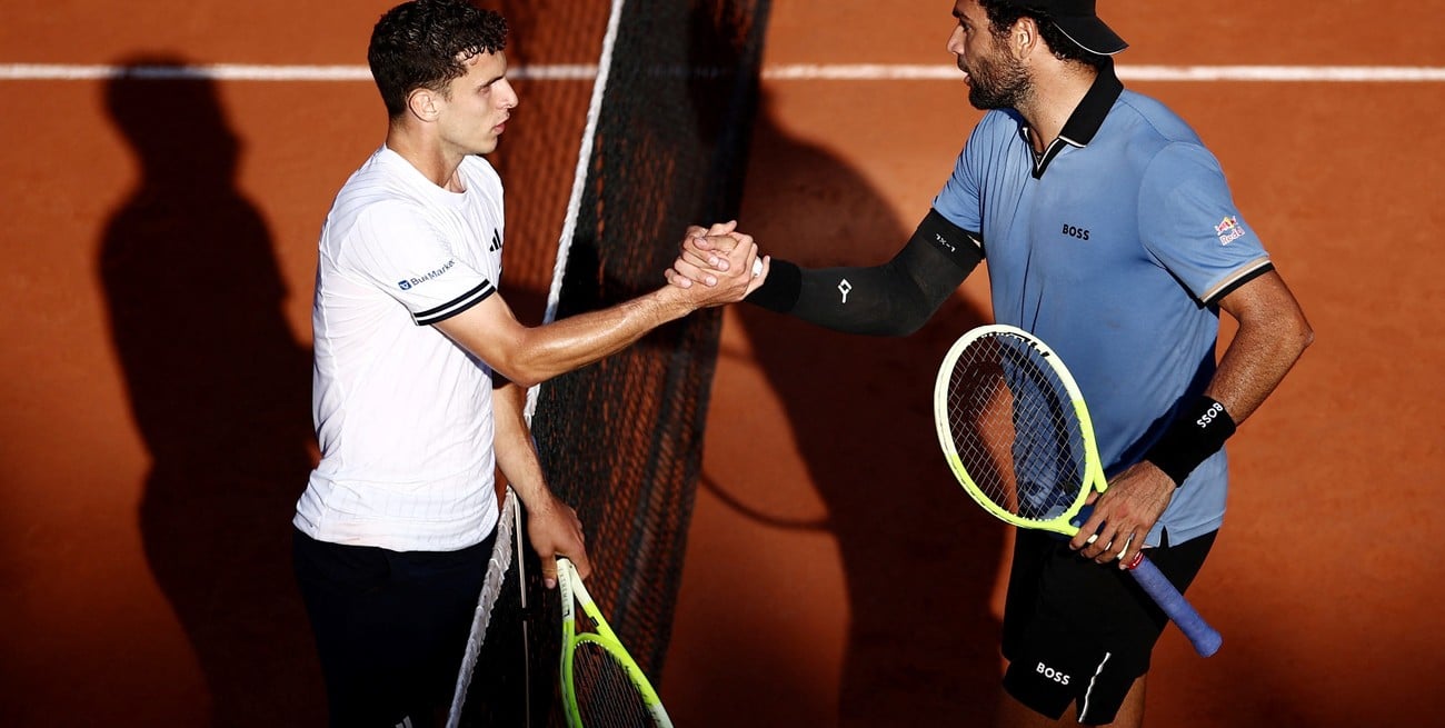 Cerúndolo cayó ante Berrettini y ya no hay argentinos en el singles de Roland Garros