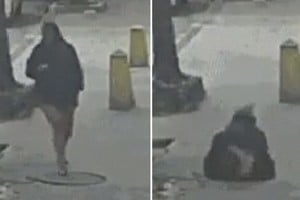 El accidente ocurrió en una calle de Río de Janeiro y quedó registrado por cámaras de seguridad.