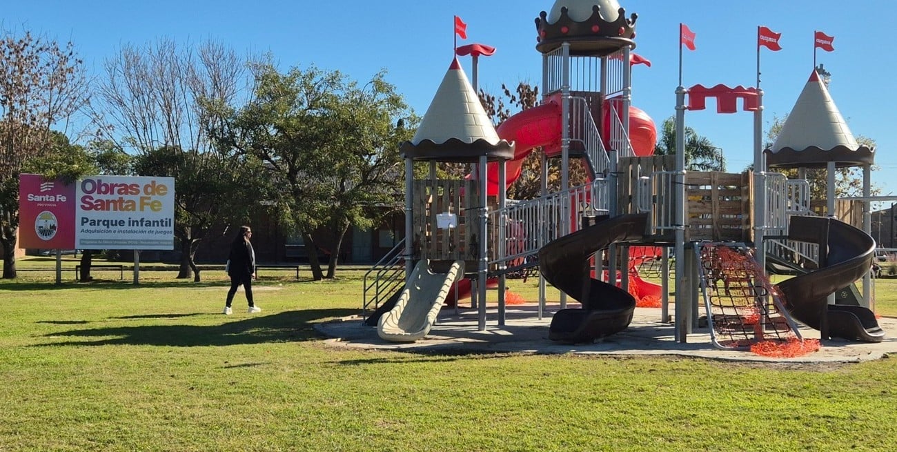 Rueda: la Plaza Mitre suma nuevos juegos y avanza hacia su reinauguración