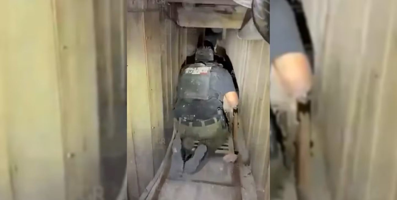Video: descubrieron túnel narco bajo una vivienda entre Tijuana y San Diego