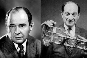 John von Neumann y Stanislaw Ulm, coautores del denominado método Montecarlo, o de Montecarlo.