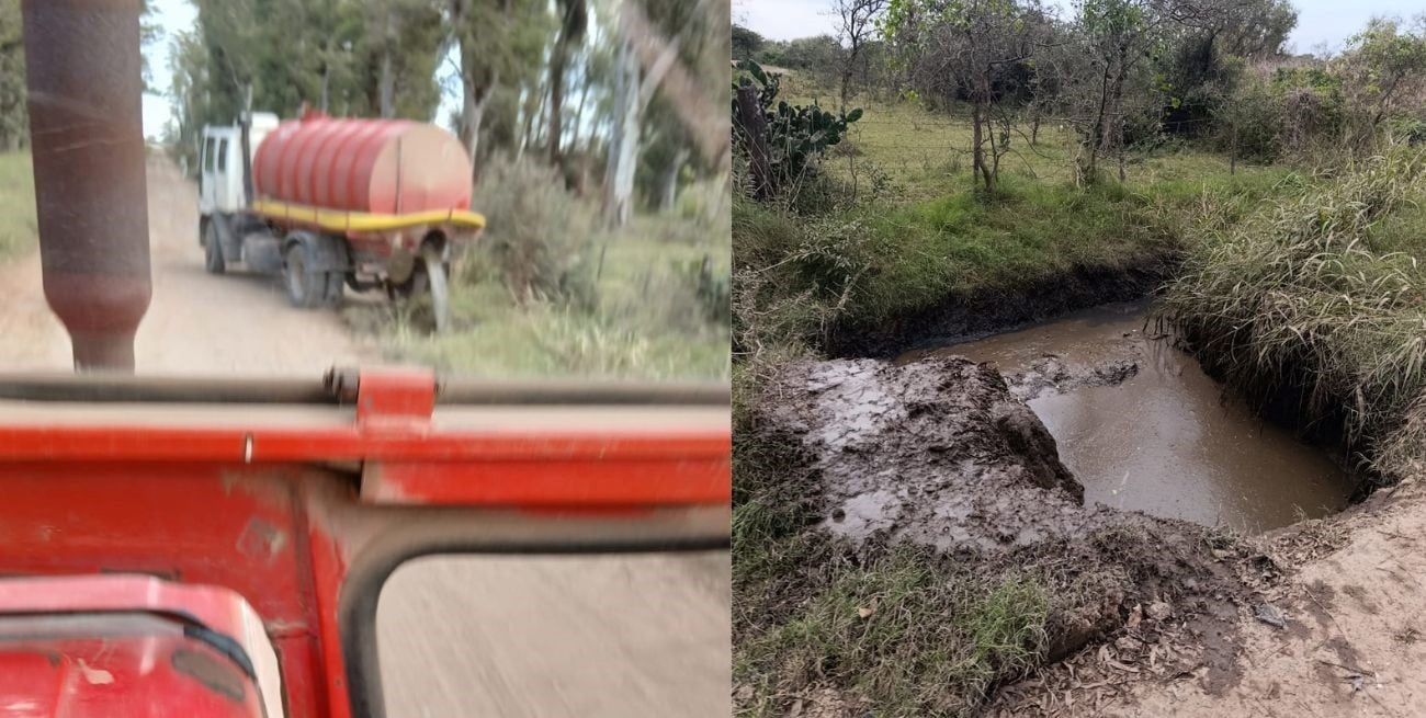 Vecinos de Matilde denuncian el vuelco de líquidos cloacales cerca de un arroyo clave