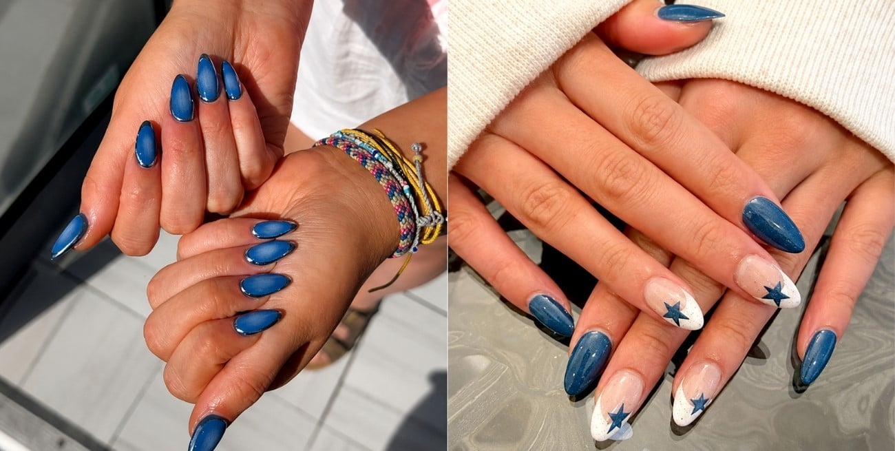 El nail art efecto denim llegó para quedarse: así se lleva la tendencia