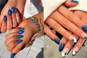 Tonos azules, acabados desgastados y detalles sutiles marcan esta propuesta beauty.