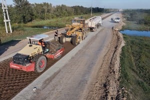 Avanza la pavimentación de la Ruta 31: ya se completó más del 80 % de la obra