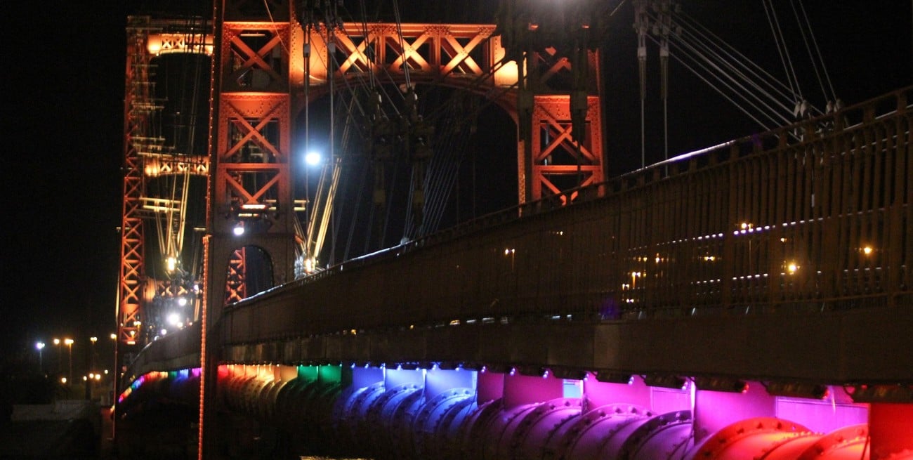 Puente Colgante: pretenden que las luces ornamentales vuelvan a brillar para los Juegos Suramericanos