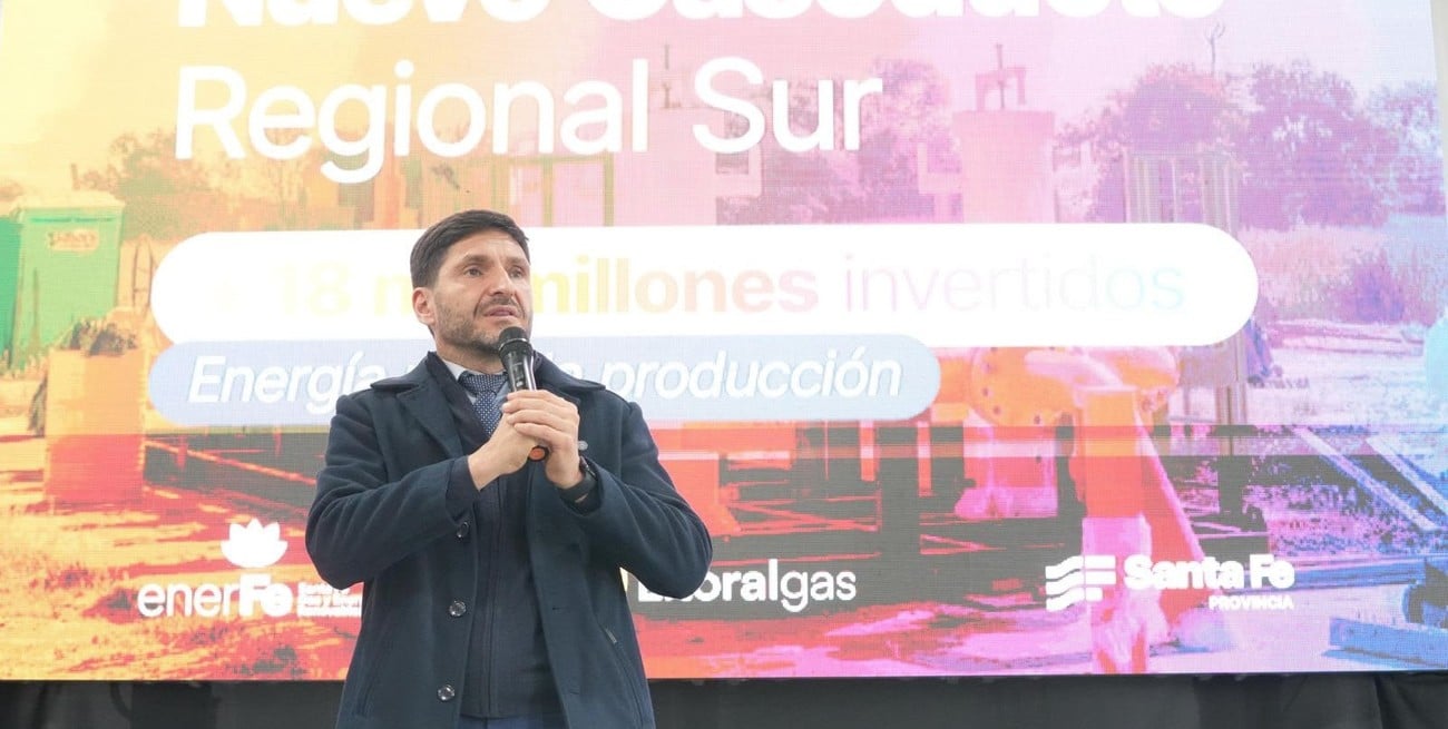 El gobernador Pullaro inauguró la ampliación del Gasoducto Regional Sur