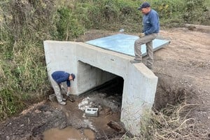 Ramona avanza con obras para reforzar el control hídrico ante períodos de lluvias intensas