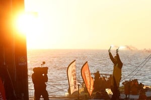 Charlie Dalin tras ganar la regata a la vuelta al mundo en solitario. Archivo.