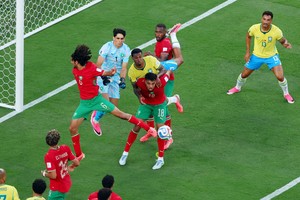 En un partido aburridísimo, Brasil y Marruecos se repartieron puntos. Foto: Reuters
