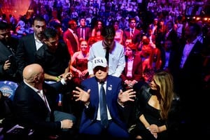 Trump celebró sus 80 años con una cartelera de UFC en la Casa Blanca. Foto: Reuters