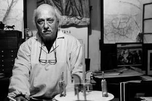 Roberto Páez en su taller. Foto: Gentileza Victor Gabriel Di Stefano