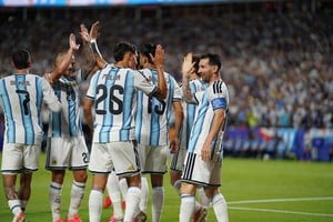 Messi, un Dios, un pibe de 38 años. Foto: Fernando Nicola