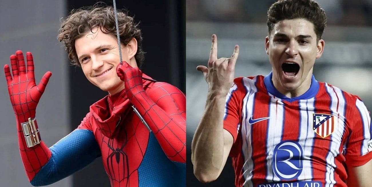 Tom Holland sorprendió al hablar de Julián Álvarez: “Serías un gran Spider-Man”