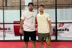 Eduardo Schwank y Renzo Olivo, de la Davis a la Copa Santa Fe. Foto: Bianca Ossola.