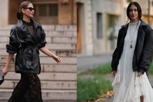 Faldas y vestidos incorporan tejidos delicados en versiones adaptadas a la temporada fría.