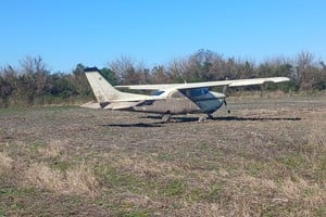 Zona rural de Cayastacito donde este sábado se registró la caída de una avioneta.