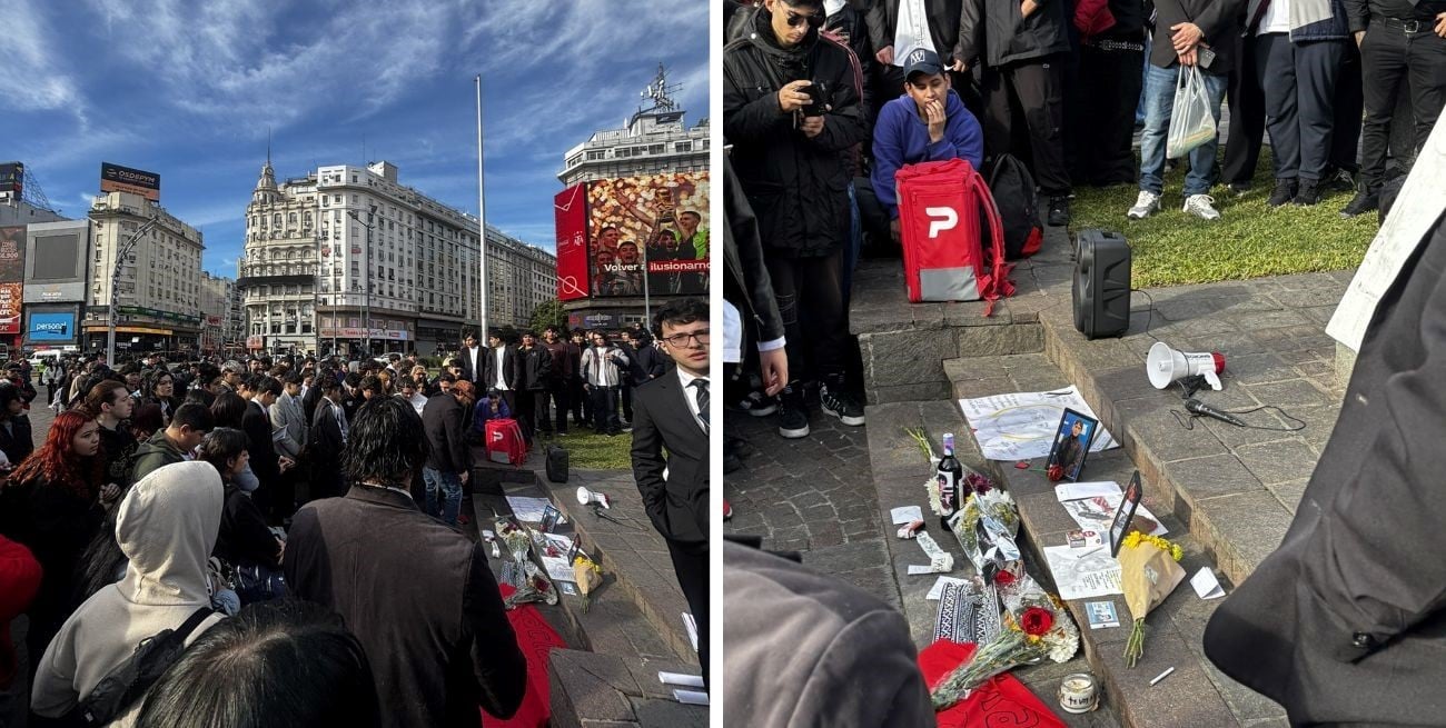 Miles de fanáticos despiden al youtuber "Gaspi" en el Obelisco