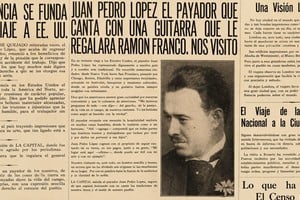 La visita del payador en las páginas de El Orden. Foto: Hemeroteca Digital Castañeda