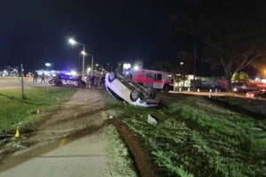 Reconquista: volcó un auto en Ruta 11 y el conductor tenía 2,25 g/l de alcohol