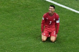 Cristiano Ronaldo marcó dos goles en la goleada de Portugal ante Uzbekistán. Foto: Reuters