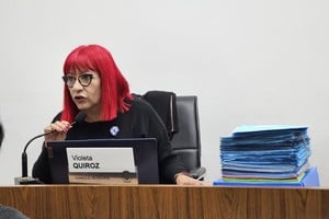 Violeta Quiroz presentó su balance.