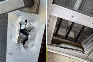 Los daños en el inmueble tras el paso de los ladrones. Foto: Gentileza