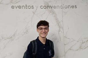 Matías Nocioni tiene 15 años y desde la Primaria que viene participando en las olimpíadas de matemática. Foto: Gentileza
