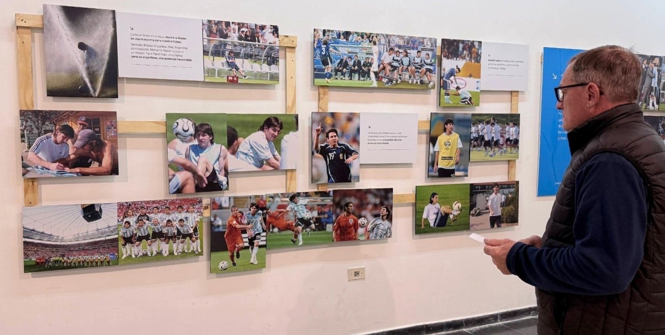 Inauguraron en Rafaela la muestra fotográfica de Lionel Messi